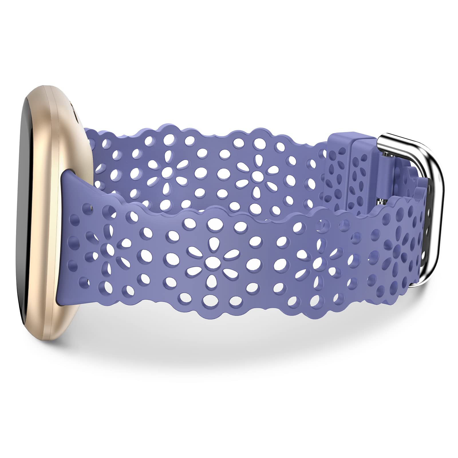Cinturino In Resina Compatibile Con Fitbit Sense / Sense 2 / Versa 3 / Versa 4 – Impermeabile, Leggero, 30g, Colori Alla Moda, Per Donna