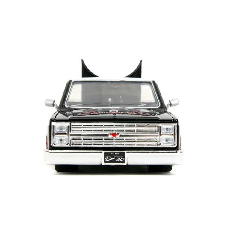 1985 Chevrolet C-10 Pickup Truck Black with White Top and Graphics