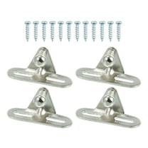 Unique Bargains Car Auto Gas Spring Mounting Bracket 10mm Ball Stud Bracket with 12 Screws Silver Tone Set of 4