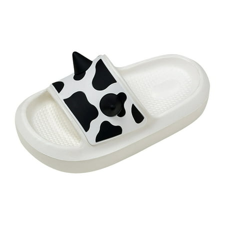 

Home Slippers For Children Kids Children Cow Slippers Cartoon Soft Sole In Summer Comfortable Girls Sandals