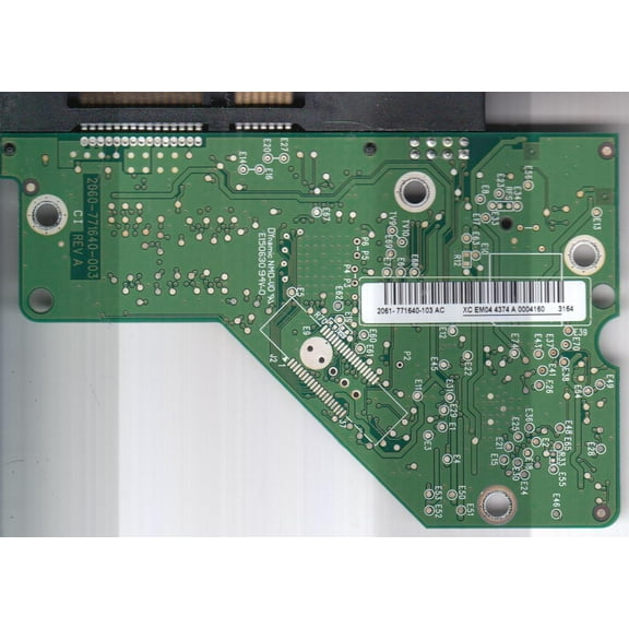 WD5000AAKX-08ERMA0, 2061-771640-103 AC, WD SATA 3.5 PCB