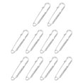 thumbnail image 1 of Safety Pin for Decor 10Pcs Silver Alloy Rhinestone Clothing Jewelry, 1 of 3