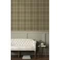 thumbnail image 5 of NextWall Café Latte Tailor Plaid Peel and Stick Wallpaper - 20.9 in. W. x 18 ft. L. Roll, 5 of 7