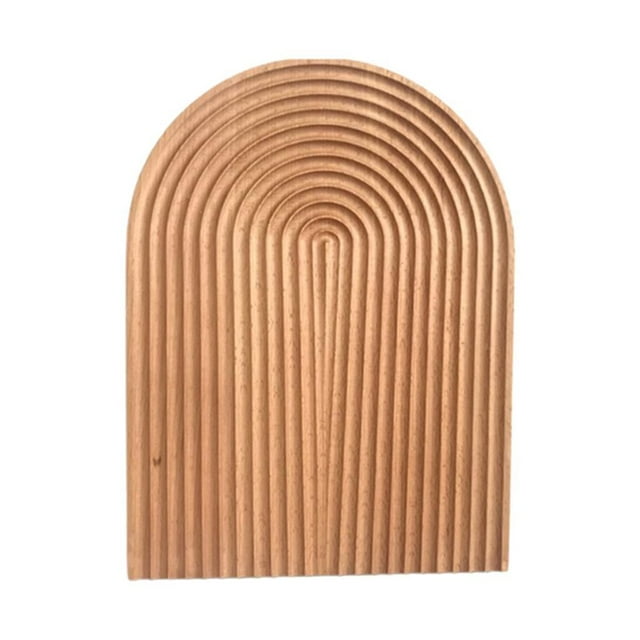 Xingzhi Dining Experience Unique Water Corrugated Wooden Tray Multiple Size And Shapes Tray For Decoration oval 1Set