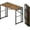 Espresso, variant on Lutown Teen Folding Computer Desk - 32 inch, Writing & Gaming, Small Space Office Desk, Black, No Assembly Required