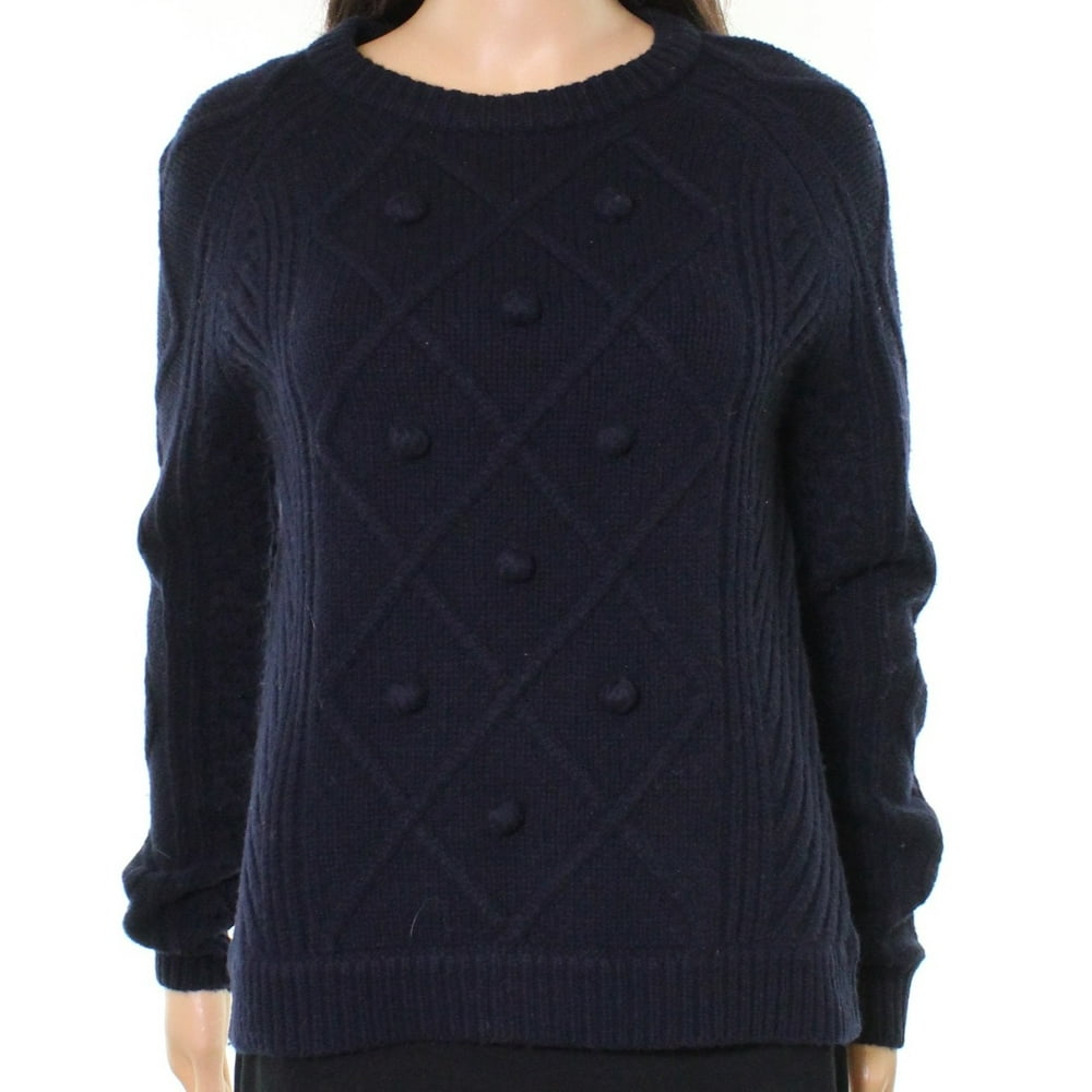 J.crew J. Crew NEW Navy Blue Womens Size Small S Kniited Crewneck