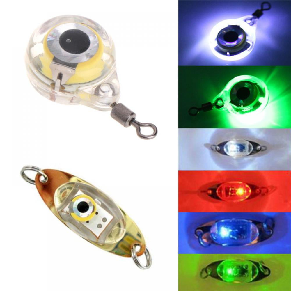 LED Deep Drop Fishing Light Underwater Flasher Saltwater Bass Lighted Lure 