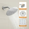 thumbnail image 6 of Bathroom Shelf Faucet Modern Brushed Nickel Shower Faucet, Tub and Shower Trim Kit with Single-Spray Touch-Clean Brushed Nickel Round Shower Head, Brushed Nickel (Valve Not Included),Toilet Paper Hol, 6 of 9