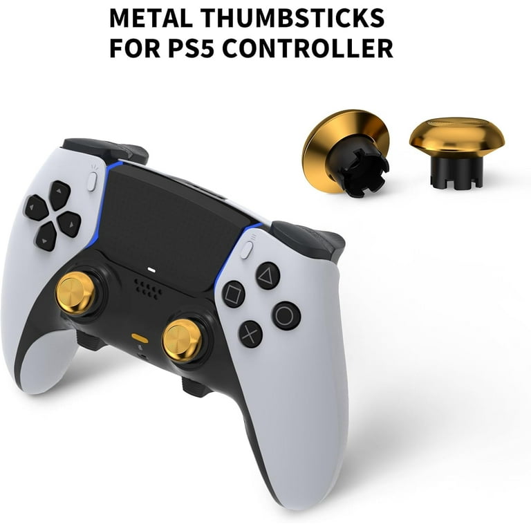 Prociv 10 in 1 Metal Thumbsticks for PS5 Edge Controller, 6 Analog