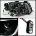 thumbnail image 2 of Spyder Audi A6 02-04 Projector Headlights - Halogen Model Only ( Not Compatible with Xenon/HID Model ) Light Tube DRL - Black - High H1 (Included) -, 2 of 3