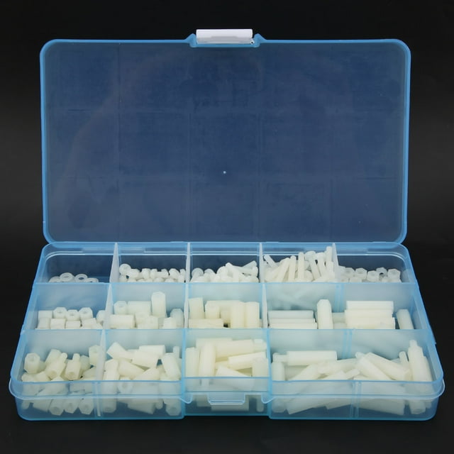 Kit d'Assortiment d'Écrous à Vis 310PCS Kit d'Assortiment M3 Écrou à Vis, Industriel pour Mécaniciens DIY Ménager Blanc, Noir