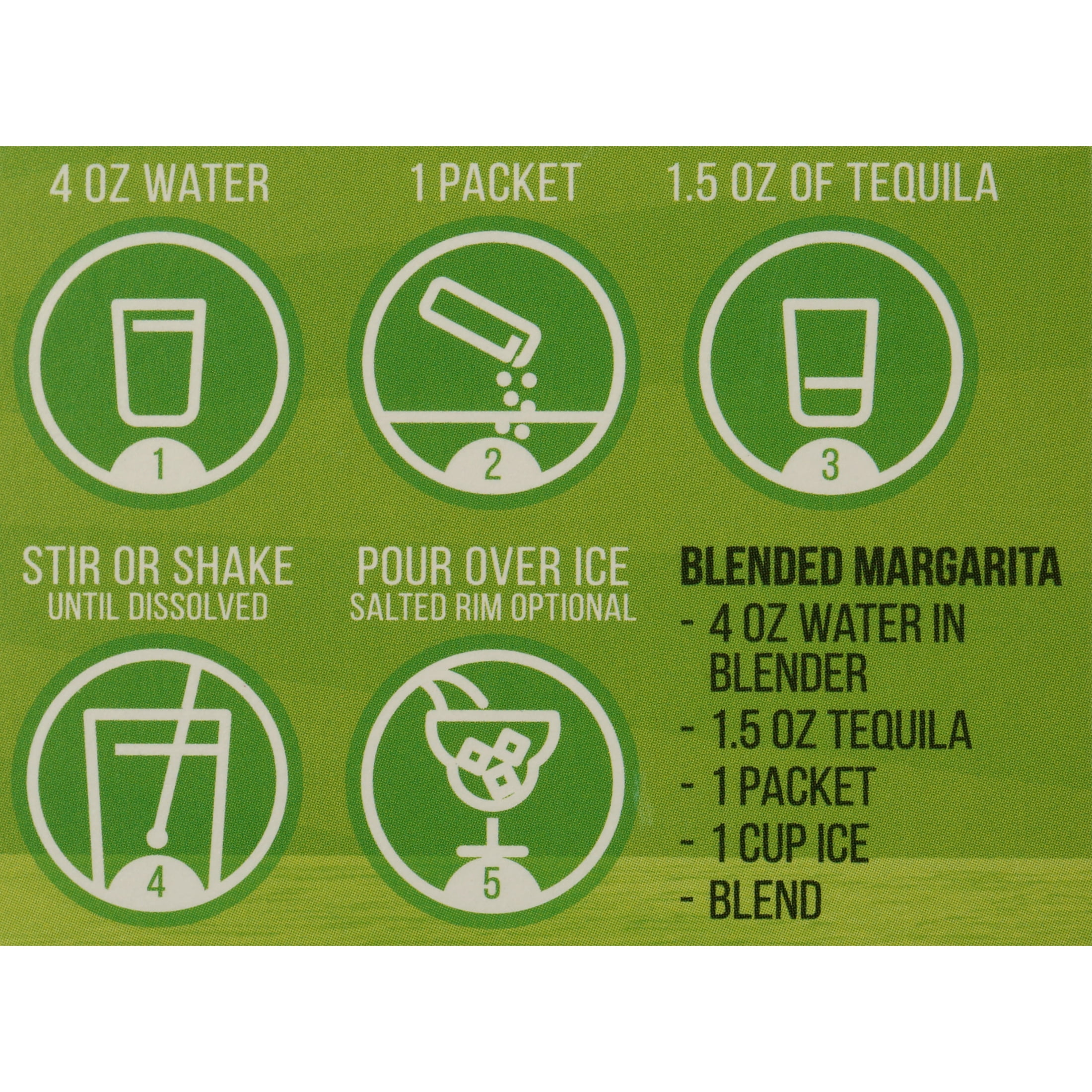 Baja Bob's Sugar-Free Cocktail Mixer, Original Lime Margarita, 8ct Singles