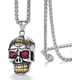 thumbnail image 1 of 2026 Men's Stainless Steel Pendant Necklace Gothic Skull Pendant with 24 Inches Link Chain, 1 of 5