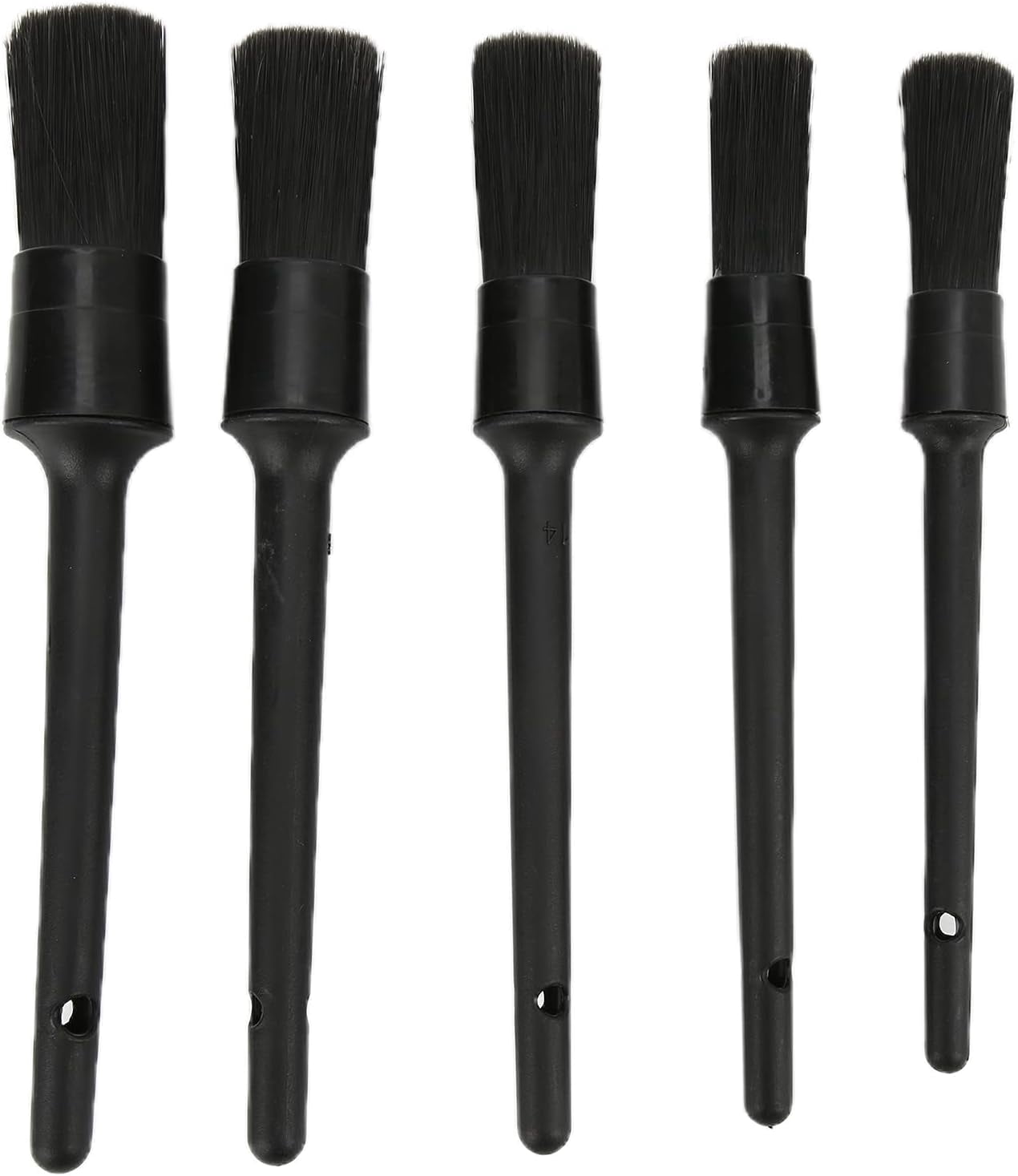 Kit De Brosses De Nettoyage Auto/moto - 5 Pièces Pour Intérieur, Extérieur Et Jantes