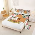 thumbnail image 2 of Erosebridal Kids Cute Capybara Fruit Orange Bed Sheets 4pcs,Floral Tree Leaves King Sheets For Boys Girls,Breathable Home Decor, 2 of 5