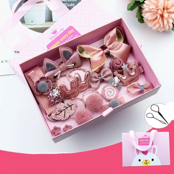 Baby Girl's Hair Clips Cute Hair Bows Baby Hair For Baby Girls Teens Toddlers, Assorted styles, 18 pieces Pack