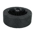 thumbnail image 6 of 8 Inch Wide Wagon Cart Wheel Pu Tires Black Easily Install Accessories Puncture Proof For Hand Trucks And Yard Trailers Parts 10Cm, 6 of 8