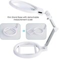 thumbnail image 5 of Large Desktop Magnifier,2X 6X Folding and Manual Table,Portable LED Lighted Magnifier Lamp with Stand, 5 of 5