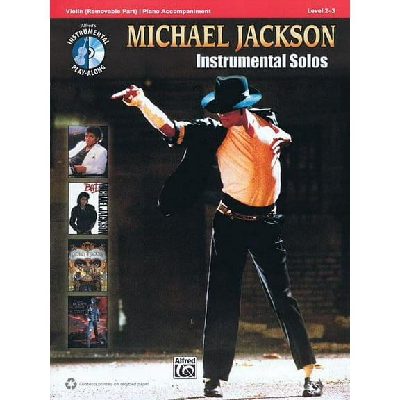 Michael Jackson Instrumental Solos for Strings: Violin, Book  CD
