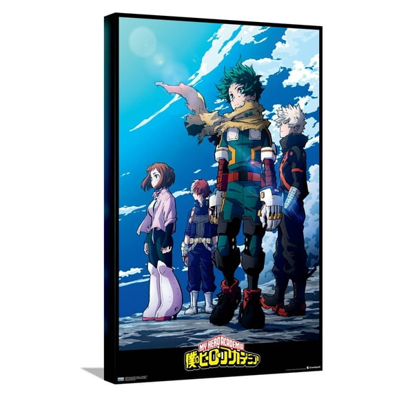 My Hero Academia: Season 7 - Group Key Art Canvas Wall Poster, 14.725" x 22.375"
