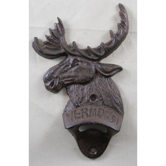 Cast Iron Wall Mounted Moose Bottle Opener