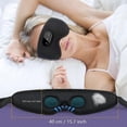 thumbnail image 5 of Auriculares inalámbricos para dormir con música en 3D y ruido blanco, Bluetooth 5.2, antifaz transpirable, apagado automático, altavoz estéreo HD ultrafino, color negro, 5 of 5
