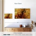 thumbnail image 4 of Elephant Stock Lotus Floral Buddha Wall Art - Horizontal Canvas Wall Art - Living Room Wall Decor - People Canvas - Brown And Orange Decor - 12" x 8", 4 of 8