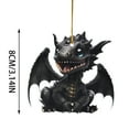 2D Adorable Flying Dragon Baby Christmas Ornament Unique Shape And ...