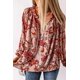thumbnail image 4 of ABPHQTO Blusa Estampada Escote Pico Abertura Rosa De Mujer, 4 of 5