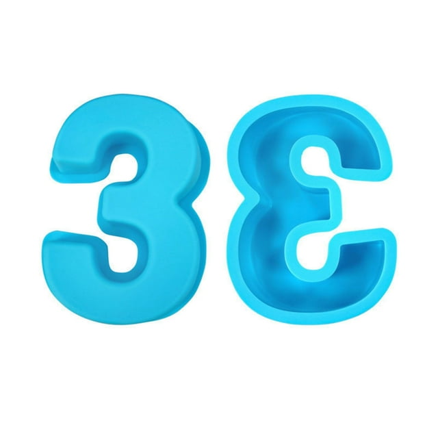 RXIRUCGD Birthday Number Silicone Cake Mold Pizza Pan Baking Cake Bread Kitchen DIY Mould