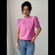 thumbnail image 4 of Camisa de Verano para Mujer, de Corta, con Volantes, Cuello Alto, Floral, , 2025, Blusas Informales, Tops Rosa XL, 4 of 8