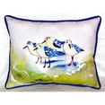 thumbnail image 4 of Betsy Drake ZP956 Green Sanderlings Indoor & Outdoor Throw Pillow- 20 x 24 in., 4 of 4