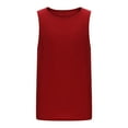 thumbnail image 5 of Blczomt Summer Saving Clearance 2025!Men's Sleeveless Shirts Workout Tank Tops Red Gym Athletic Summer Tees, 5 of 7