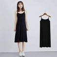 thumbnail image 1 of 2024 Femmes Femme Robe d'Été Bas en modal Jupe à Bretelles Jupon pour Femmes Longueur Moyenne Ample Sans Manches Robe Débardeur Robes QZX, 1 of 7