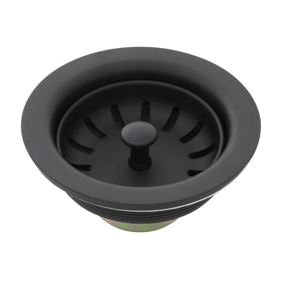 Conjunto de desagüe para fregadero de cocina Danco 11090, negro mate, 9 cm