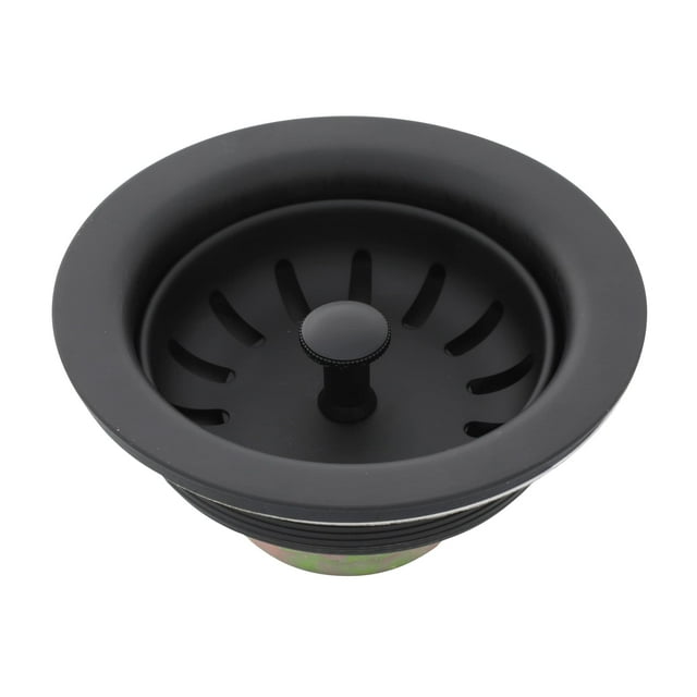 Conjunto de desagüe para fregadero de cocina Danco 11090, negro mate, 9 cm