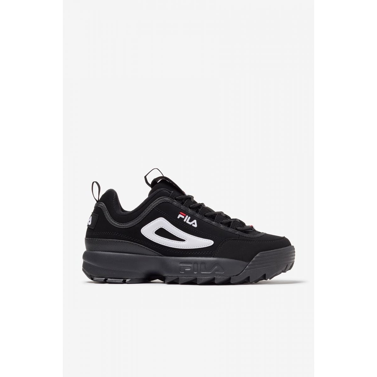 FILA Mens Disruptor 2 Sneaker Black/White/Red - FW01653-018 7.5 BLK/WHT/RED