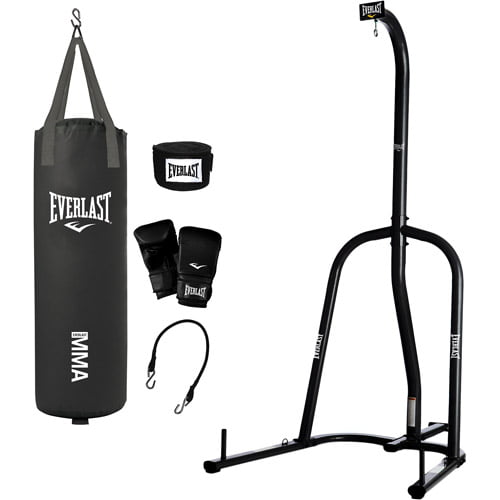 Everlast Single Station Heavy Bag Stand with your choice of 70-lb. Heavy Bag Kit - literacybasics.ca