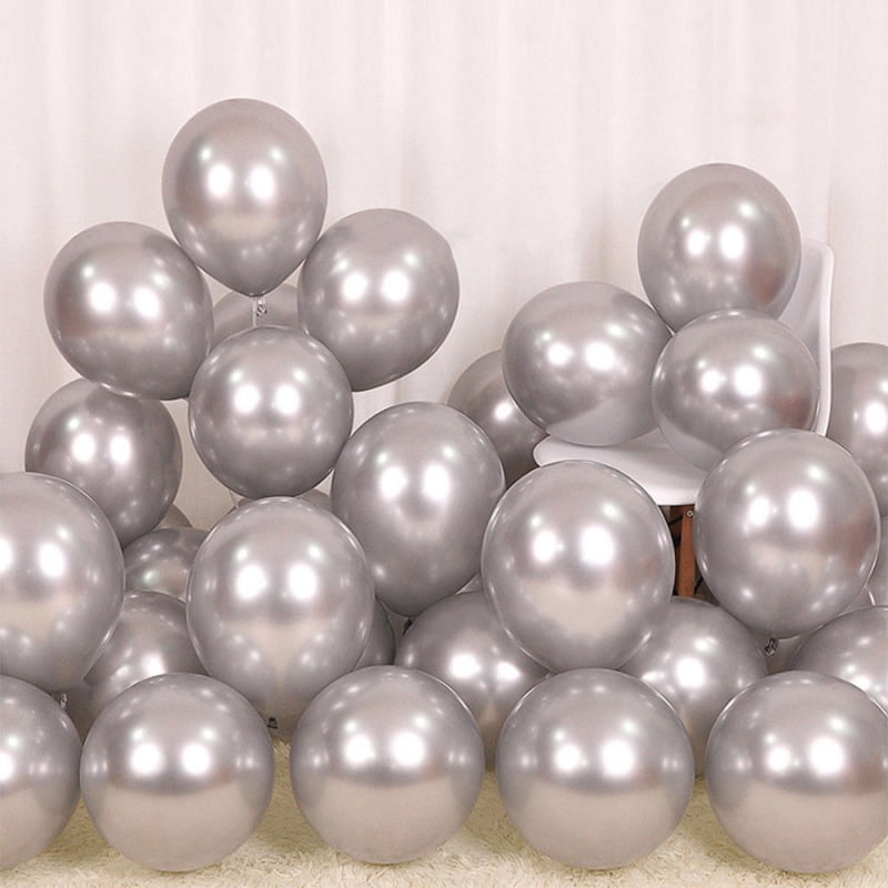 Metallic Party Balloons 12inch 50 Pcs Latex Balloons Birthday