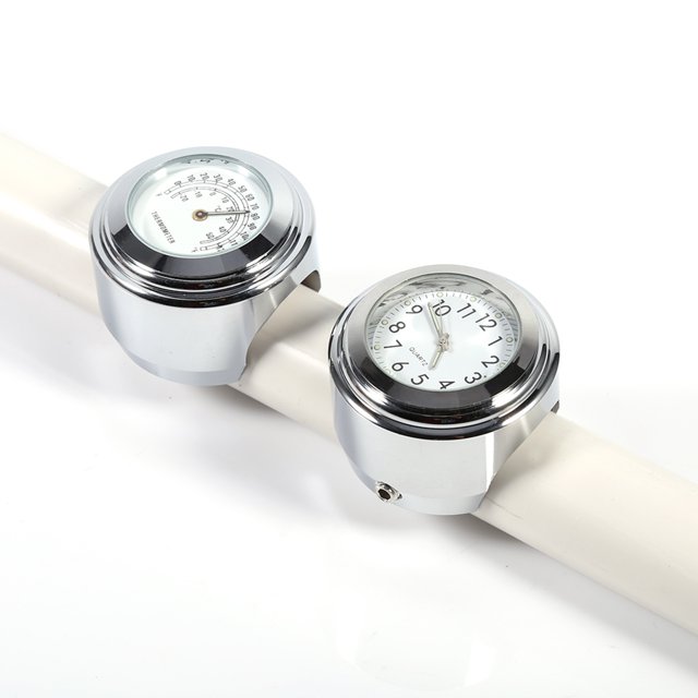 Reloj De Manillar De Motocicleta Reloj De Montaje De Manillar Resistente A Golpes Doble Para Manillar De Motocicleta ANGGREK Otros Vehículos