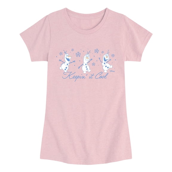 Frozen - Keepin It Cool Fitted Short Sleeve Graphic T-Shirt