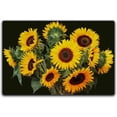 thumbnail image 2 of 2x3ft Modern Sunflower Floral Rug, Area Rug With Non-Slip Backed Soft Low-Pile Colorful Flowers Mat For Living Room Dining Room And Kitchen Office Decor, 2 of 7