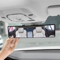 thumbnail image 2 of WANNGWE Rear View Mirror, Interior Clip-on Wide Angle Rear View Mirror, Universal 11.81 Inch Panoramic Convex Rearview Mirror, Rear View Mirror Accessory, for Cars, SUVs, Trucks and U25310-11017, 2 of 7
