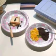 thumbnail image 4 of 10-Piece Disco Theme Pink Disposable Tableware Set with Plates Cups Napkins, 4 of 6
