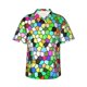 thumbnail image 1 of Balery Colorful Tie Dye Stained Glass Camisas hawaianas de manga corta para hombre, camisas playeras de corte holgado, camisas de vacaciones con botones,3X-Large, 1 of 7