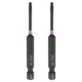 thumbnail image 1 of Uxcell 2pcs TT10 Torx Impact Screwdriver Bit 1/4" Hex Shank 3" Long Magnetic with Hole, 1 of 7
