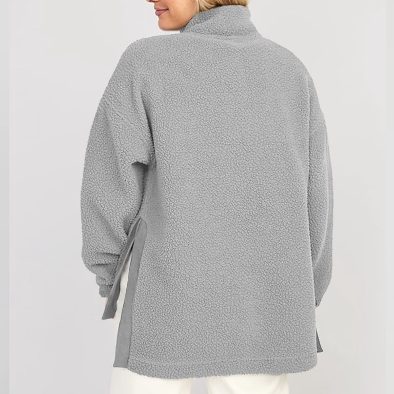 Women Solid Spread Collar With Woven Snap Placket Long Drop 