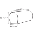 thumbnail image 2 of 4 pieces Stretch Armchair Couch Arm Rest Cover Anti-Slip Sofa Chair Protector (Light Yellow), 2 of 5