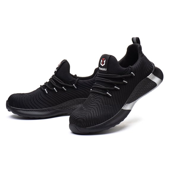 AUXDIQ Work Shoes Men Women Breathable Steel Toe Cap Industrial Trainers Lightweight Construction Sneakers Sport Shoes
