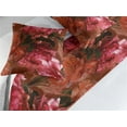 thumbnail image 2 of Peony Bed Runner Set, Grunge Effect Vintage Warm Colors Pattern of Flowers Graphic Art, Decorative Bedding Scarf & 2 Pillow Shams for Hotels Homes, King, Pink Dark Salmon and Cinnamon, by Ambesonne, 2 of 3